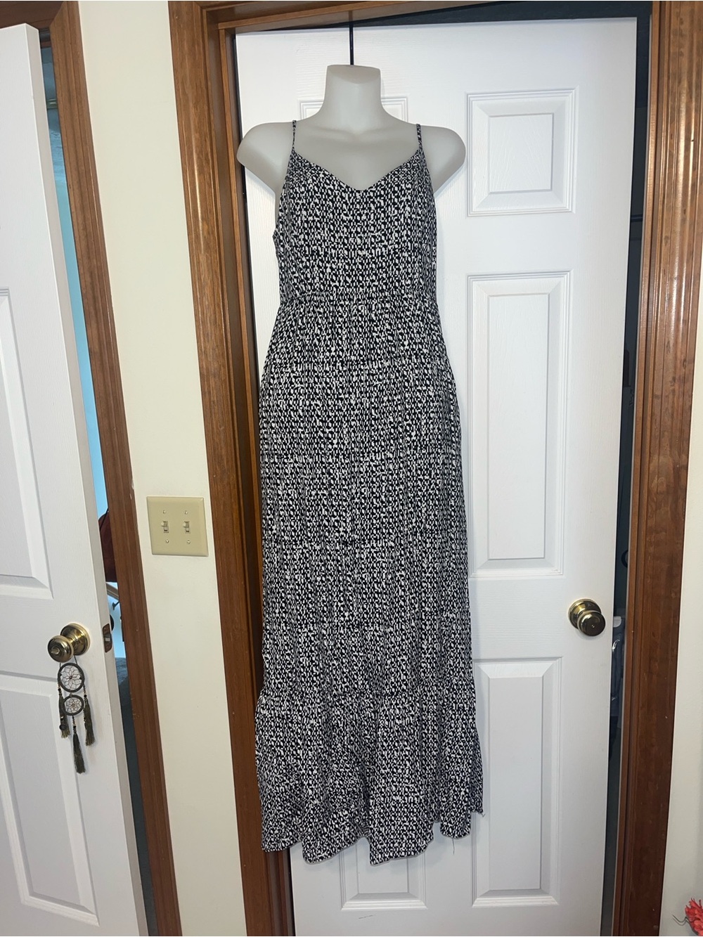 Attention B&W Maxi Dress